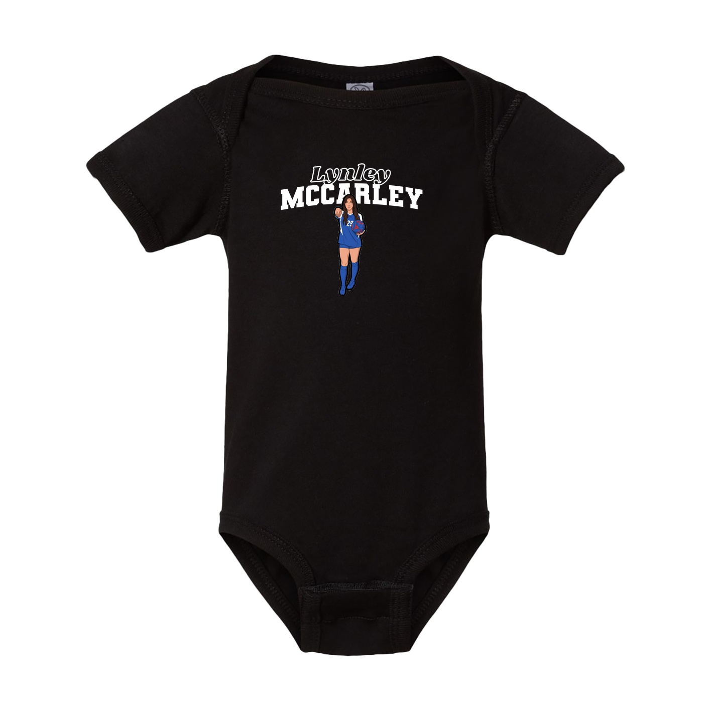 Baby Onesie — Name Arch in Black