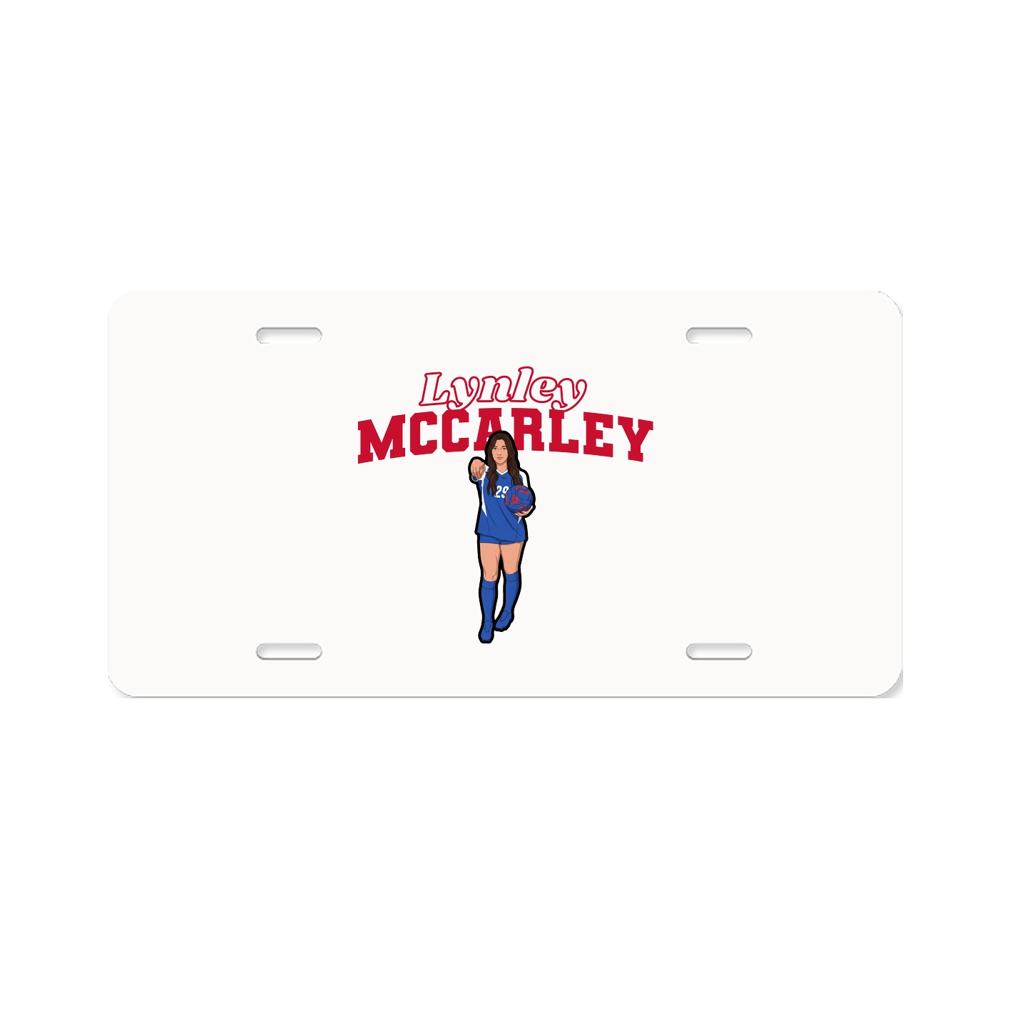 License Plate — Name Arch in Classic