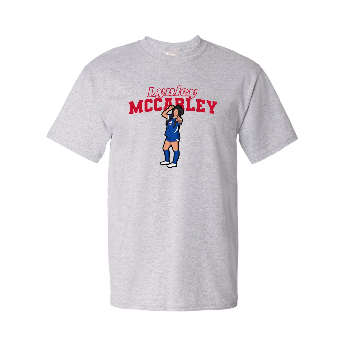Youth Tee — Name Arch in Grey