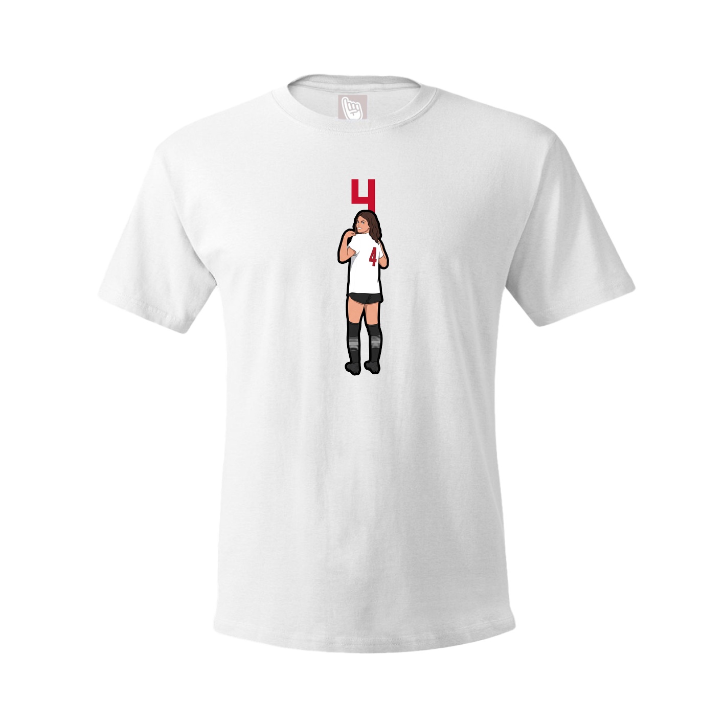Tee — Number Top in White