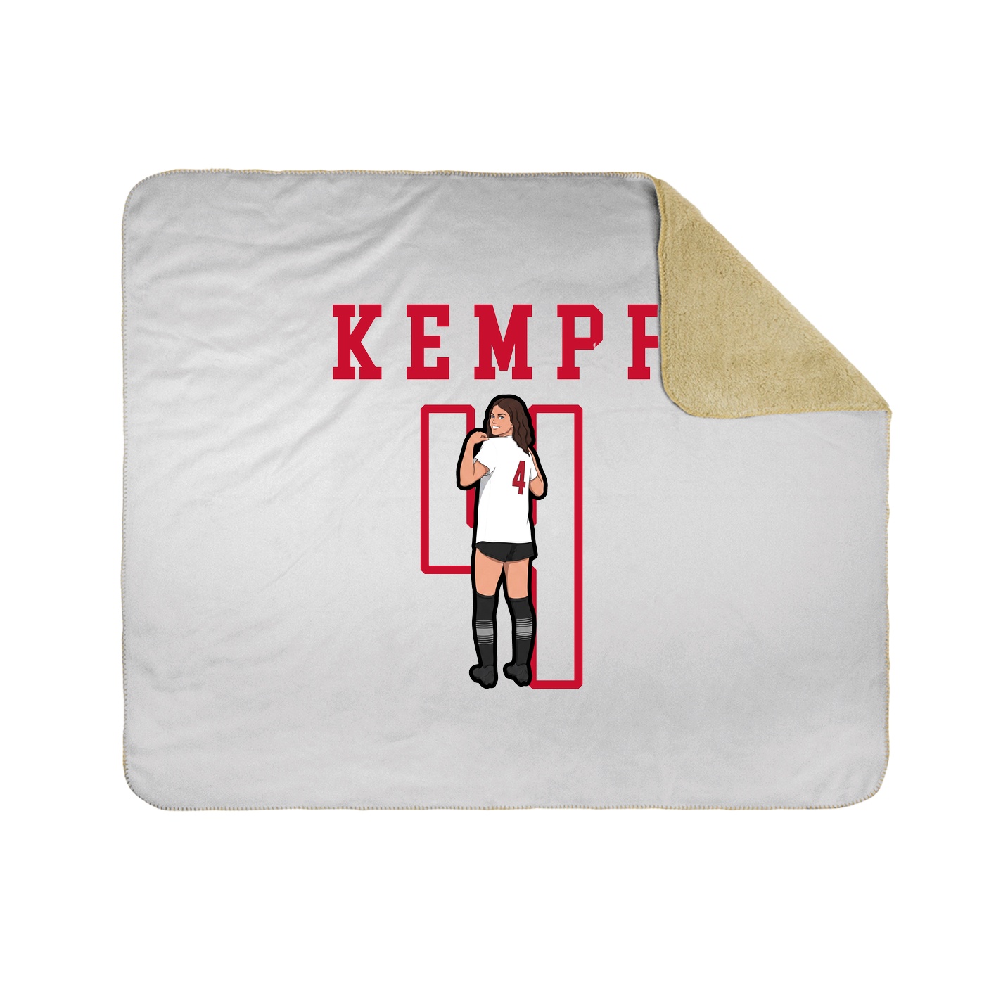 Throw Blanket — Shirsey in White