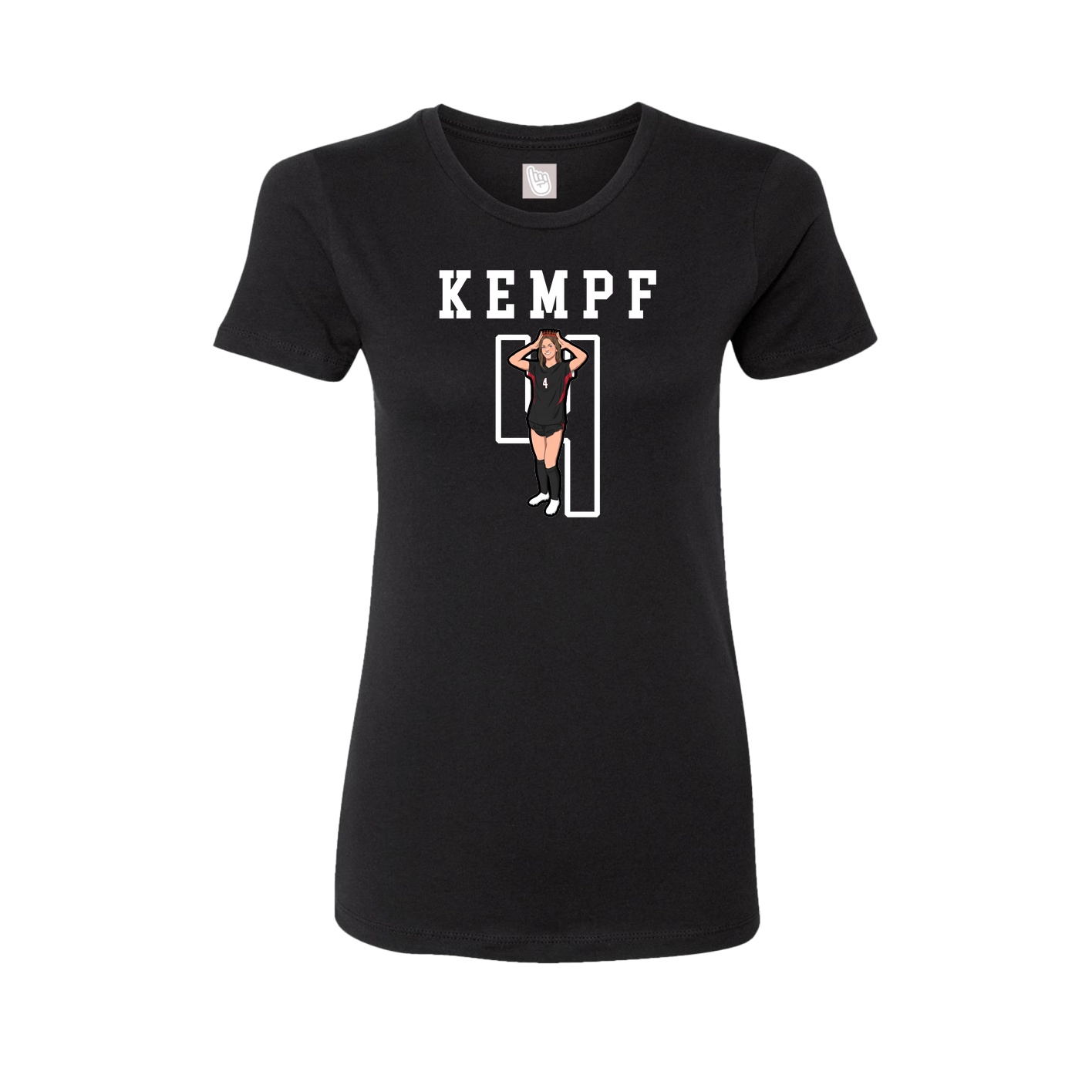 Fitted Women's Tee — Shirsey in Black
