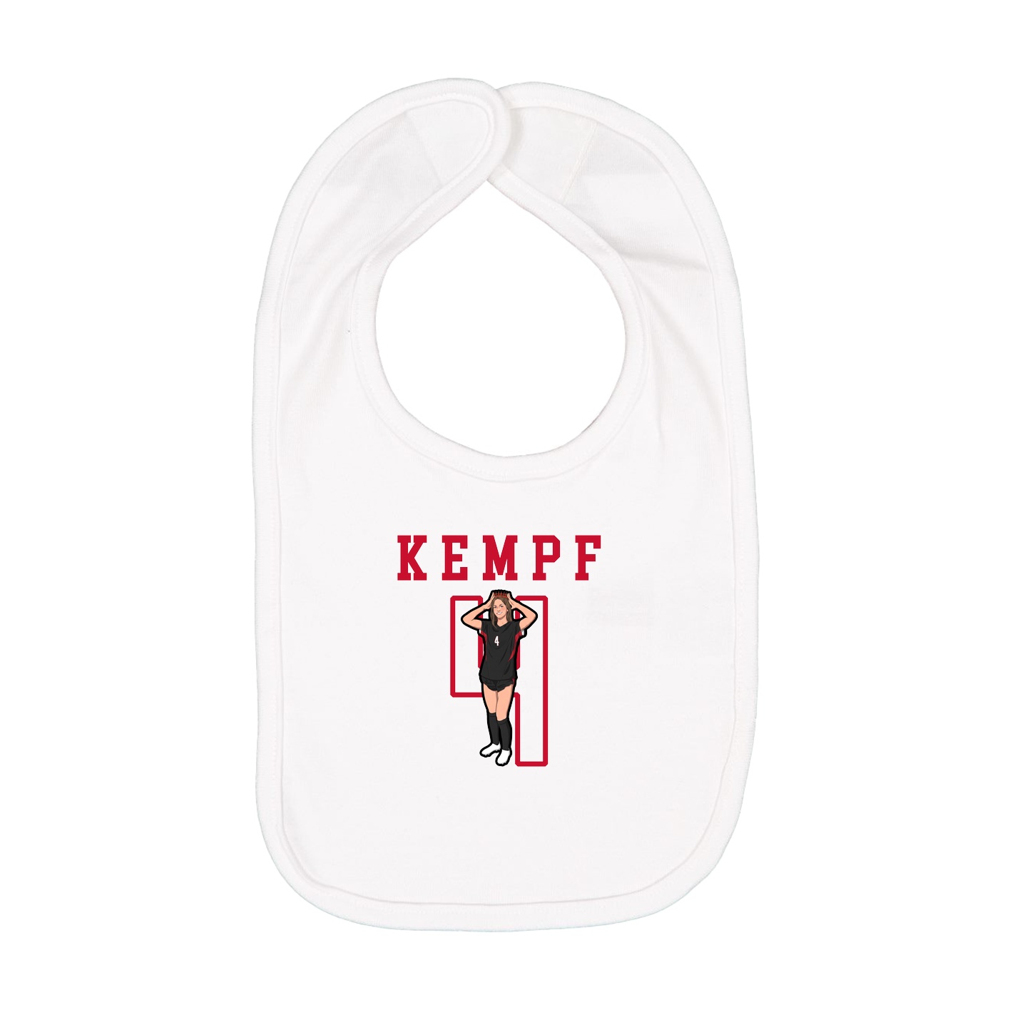 Infant Bib — Shirsey in White