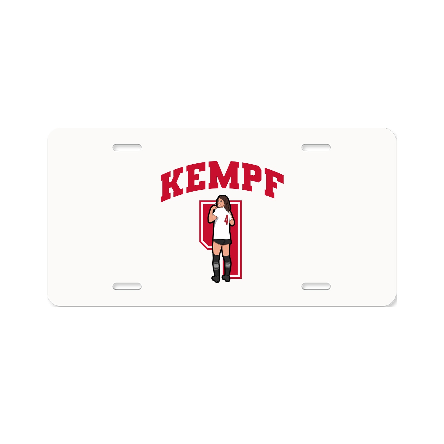 License Plate — Number in Classic
