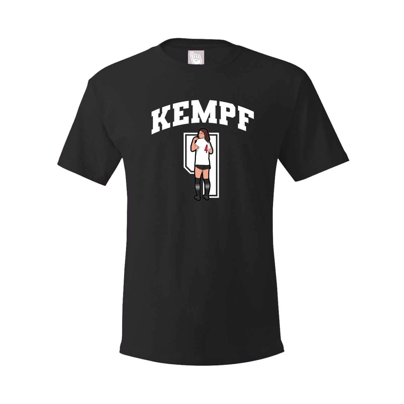 Youth Tee — Number in Black