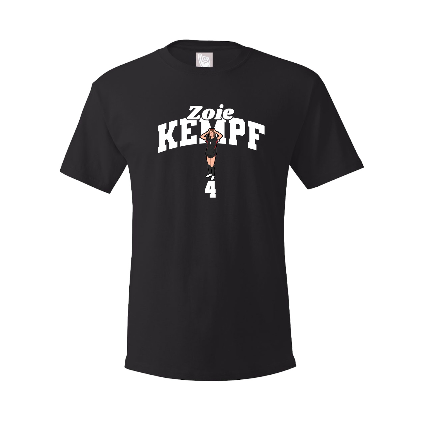 Youth Tee — Signature Arch in Black