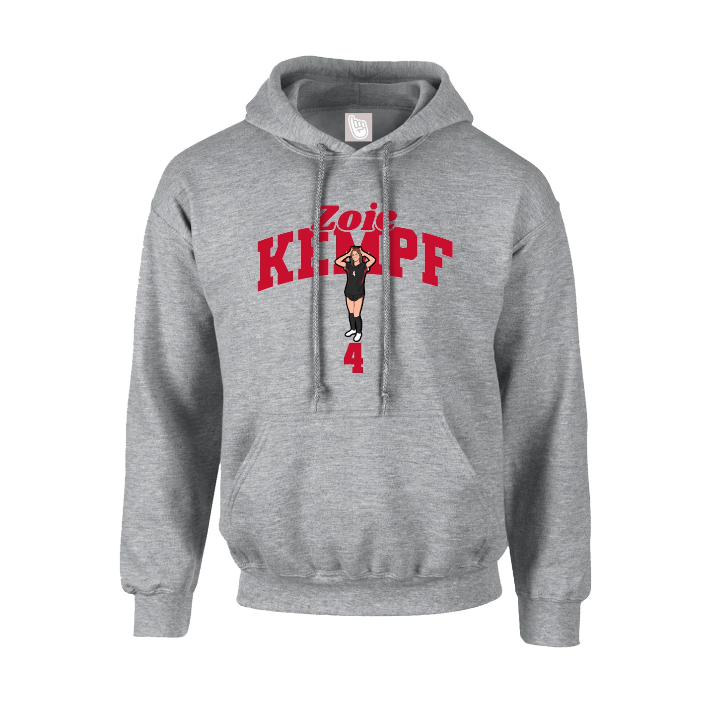 Hoodie — Signature Arch in Grey