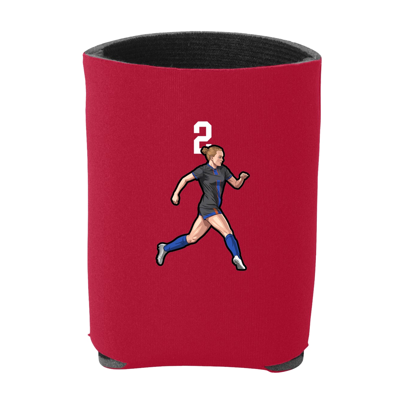 Can Holder — Number Top in Red