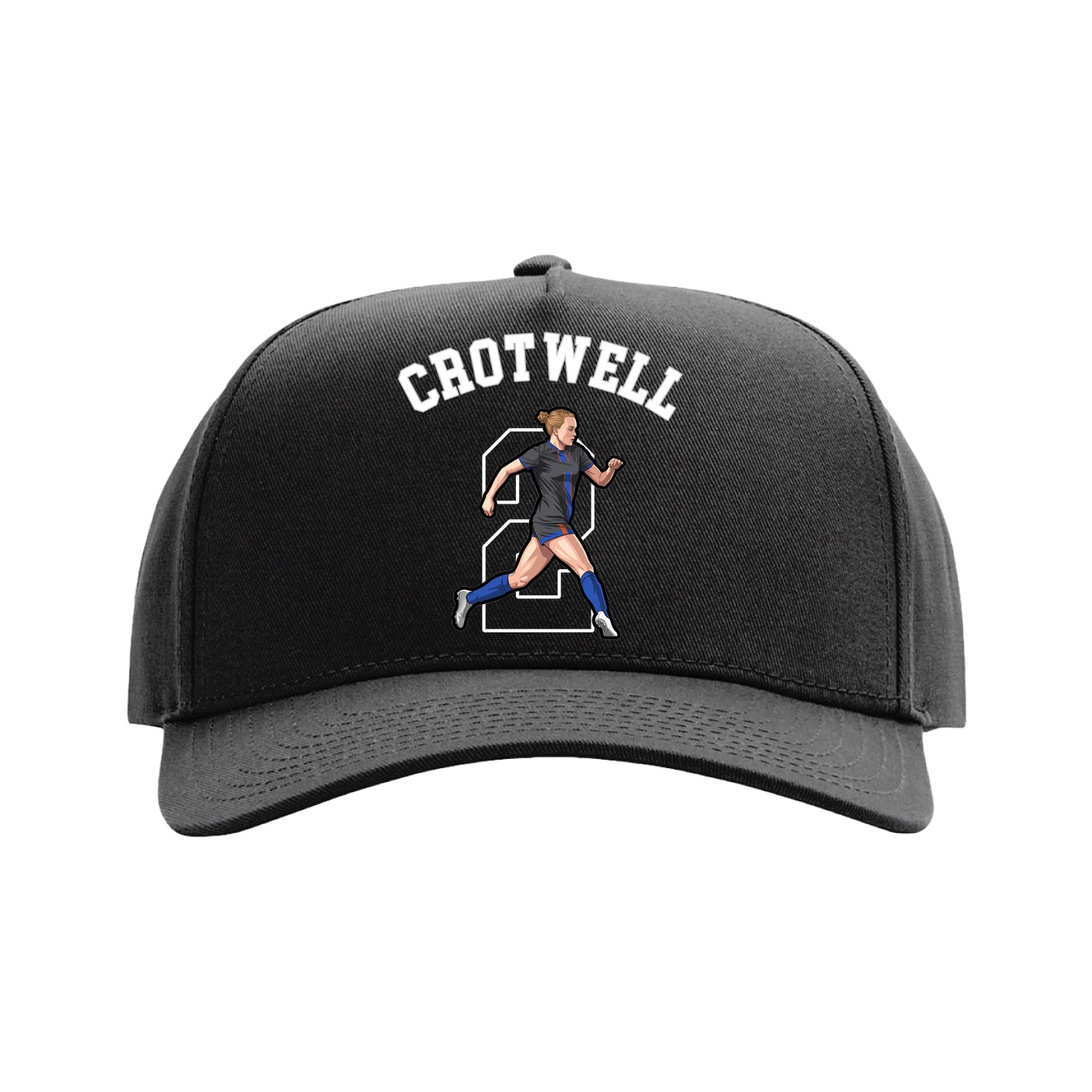 Full Fabric Five-Panel Champ Cap — Shirsey Arch in Black