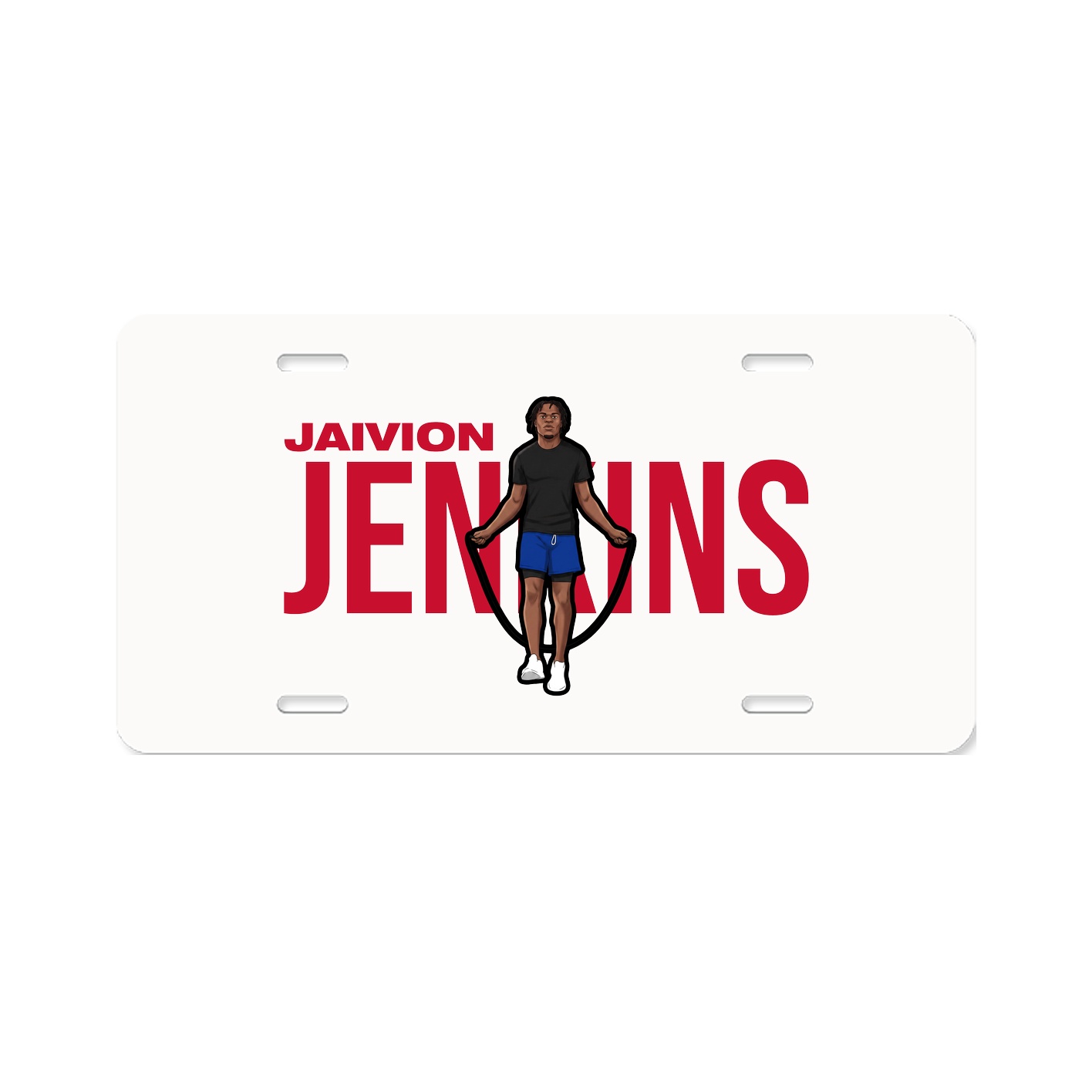 License Plate — Player Name in Classic