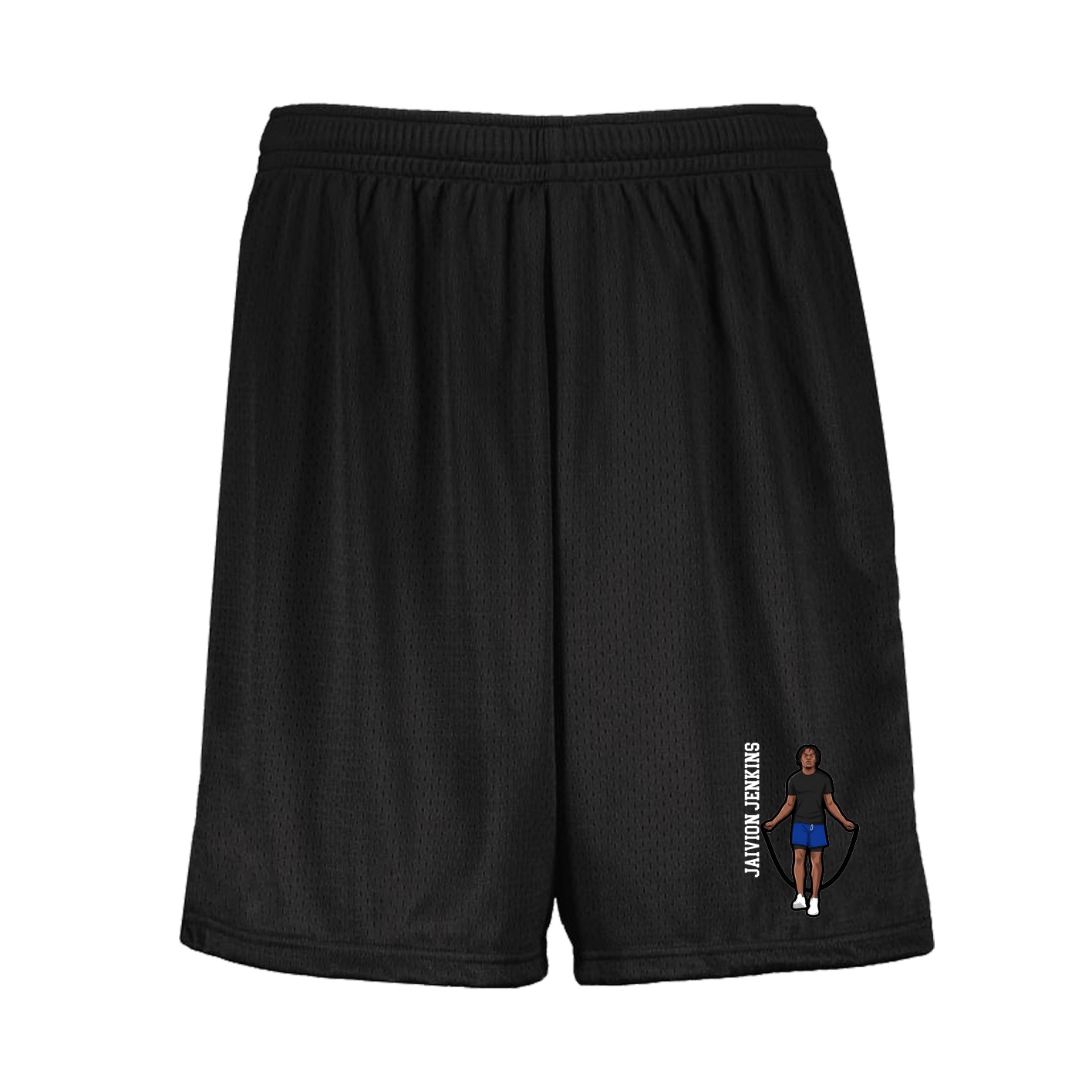 Shorts — Name Vertical in Black
