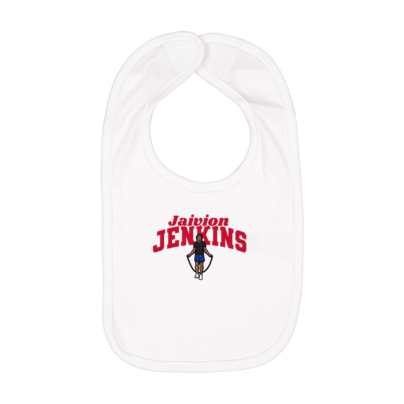 Infant Bib — Signature Arch in White