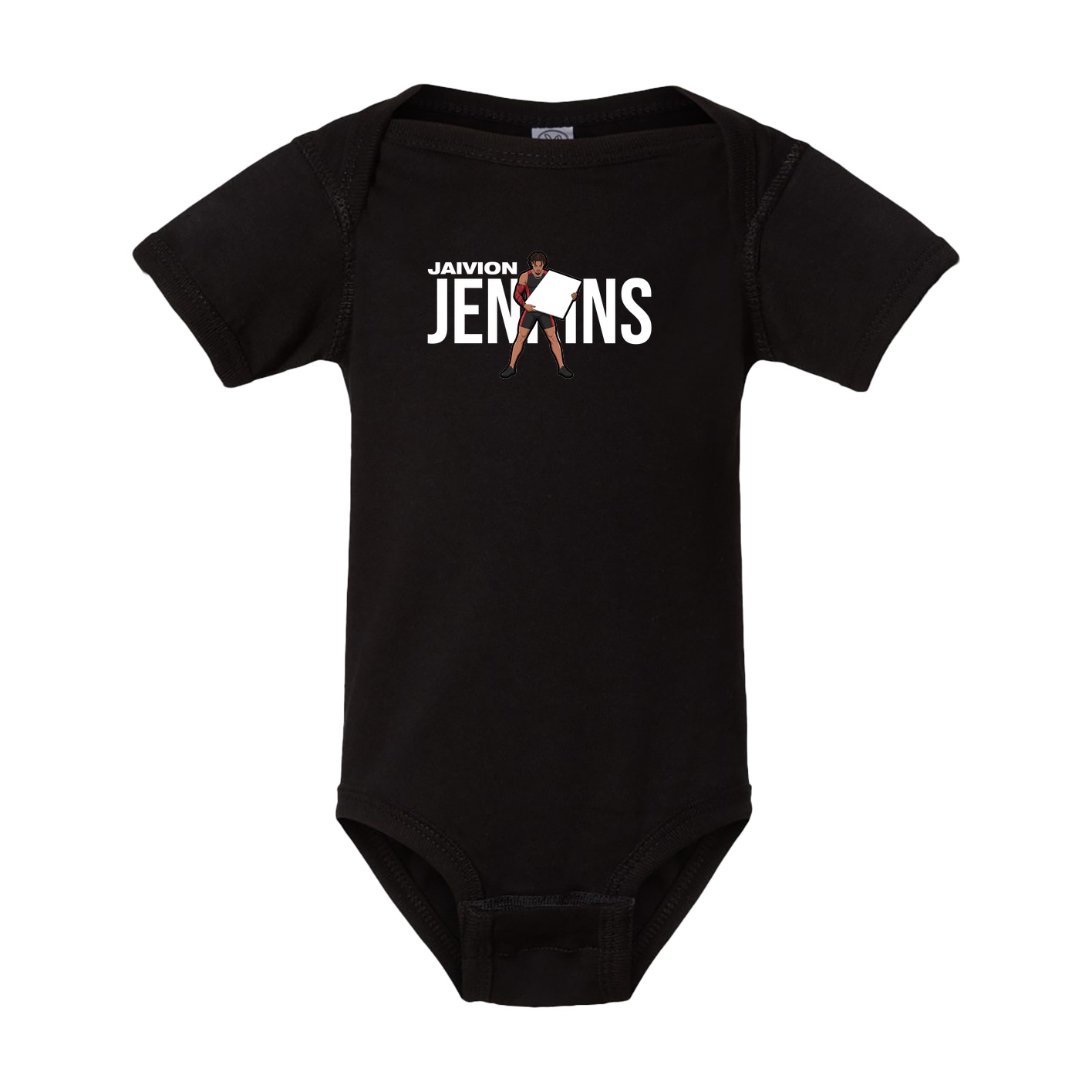 Baby Onesie — Player Name in Black
