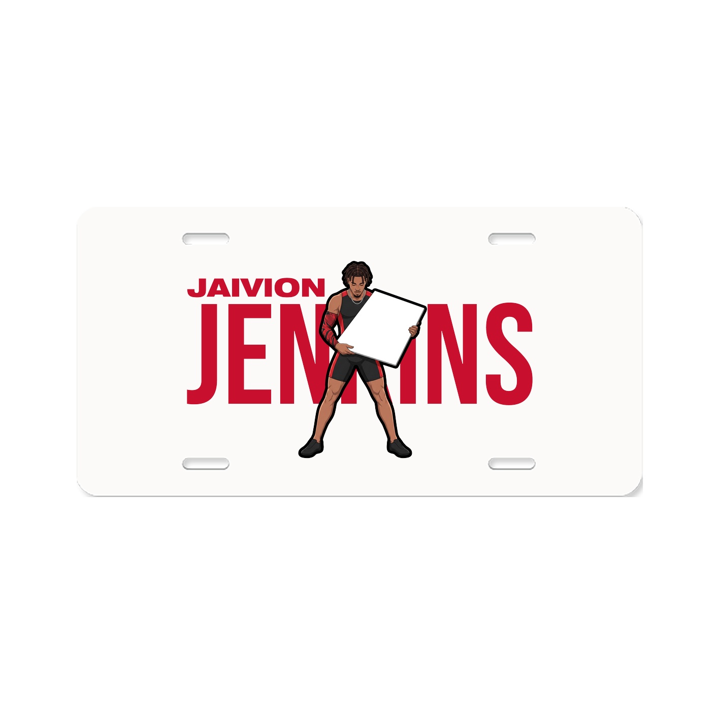 License Plate — Player Name in Classic