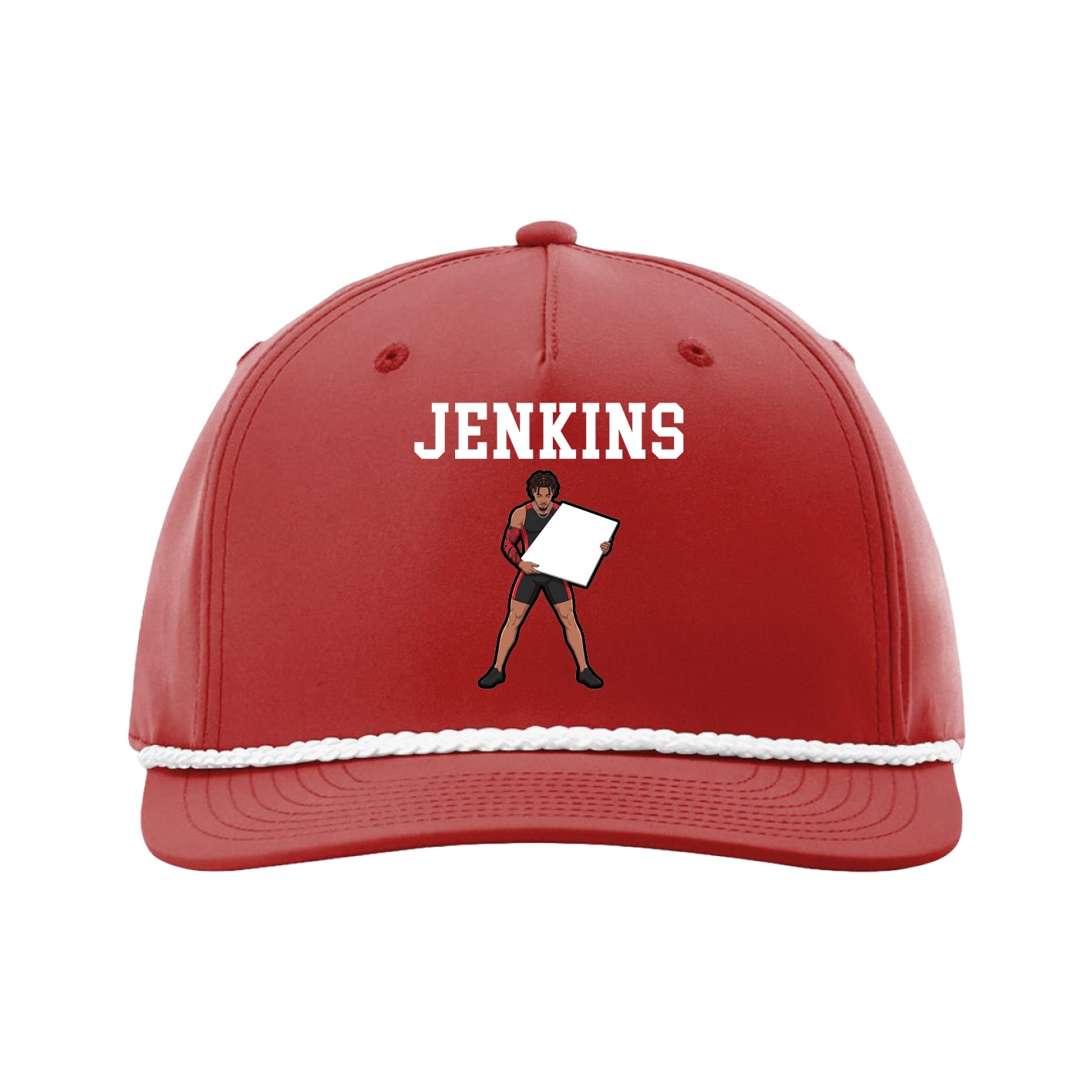 Five-Panel Classic Rope Cap — Shirsey in Red