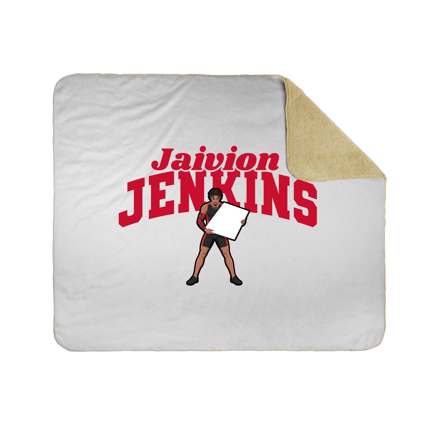 Throw Blanket — Signature Arch in White