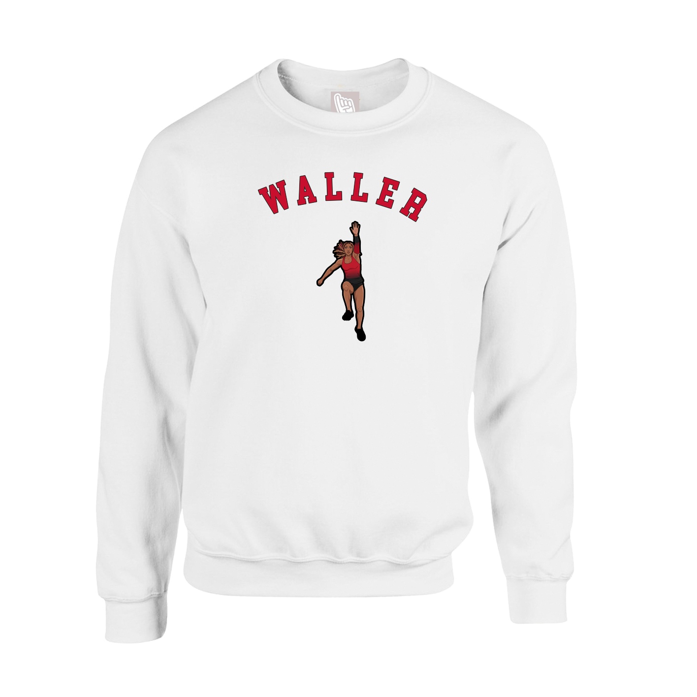 Fleece Crew — Shirsey Arch in White