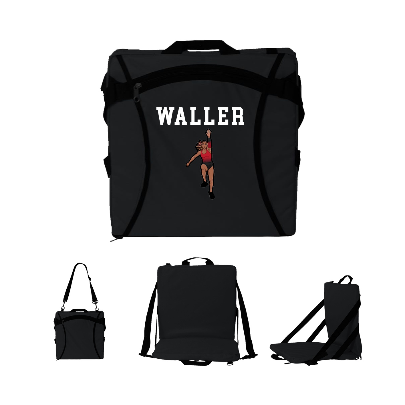 Folding Stadium Seat — Shirsey in Black