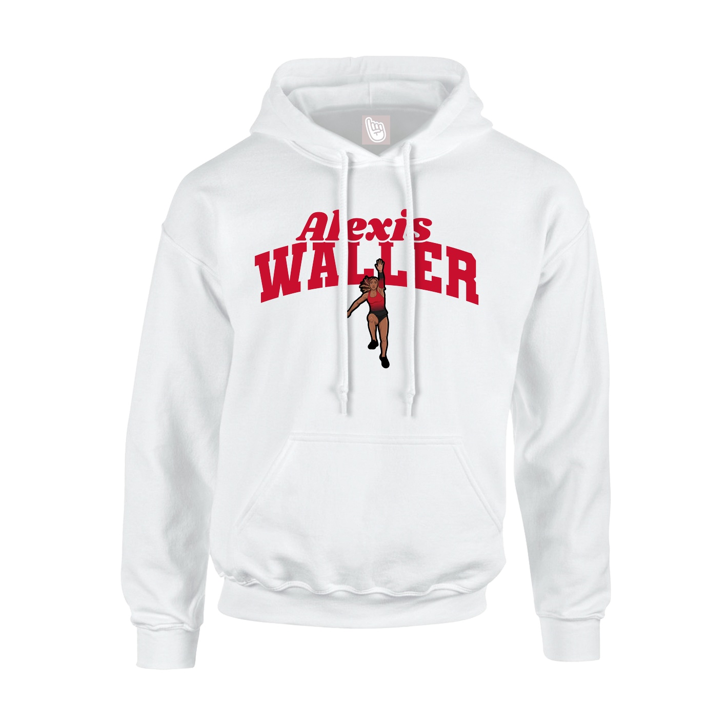Hoodie — Signature Arch in White