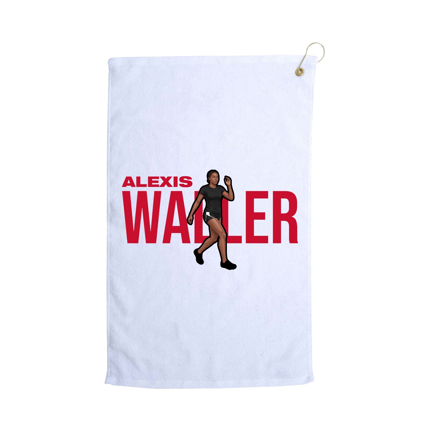 Golf Towel — Player Name in White