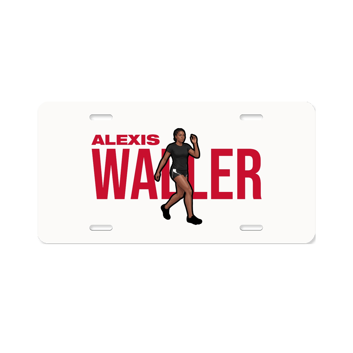 License Plate — Player Name in Classic