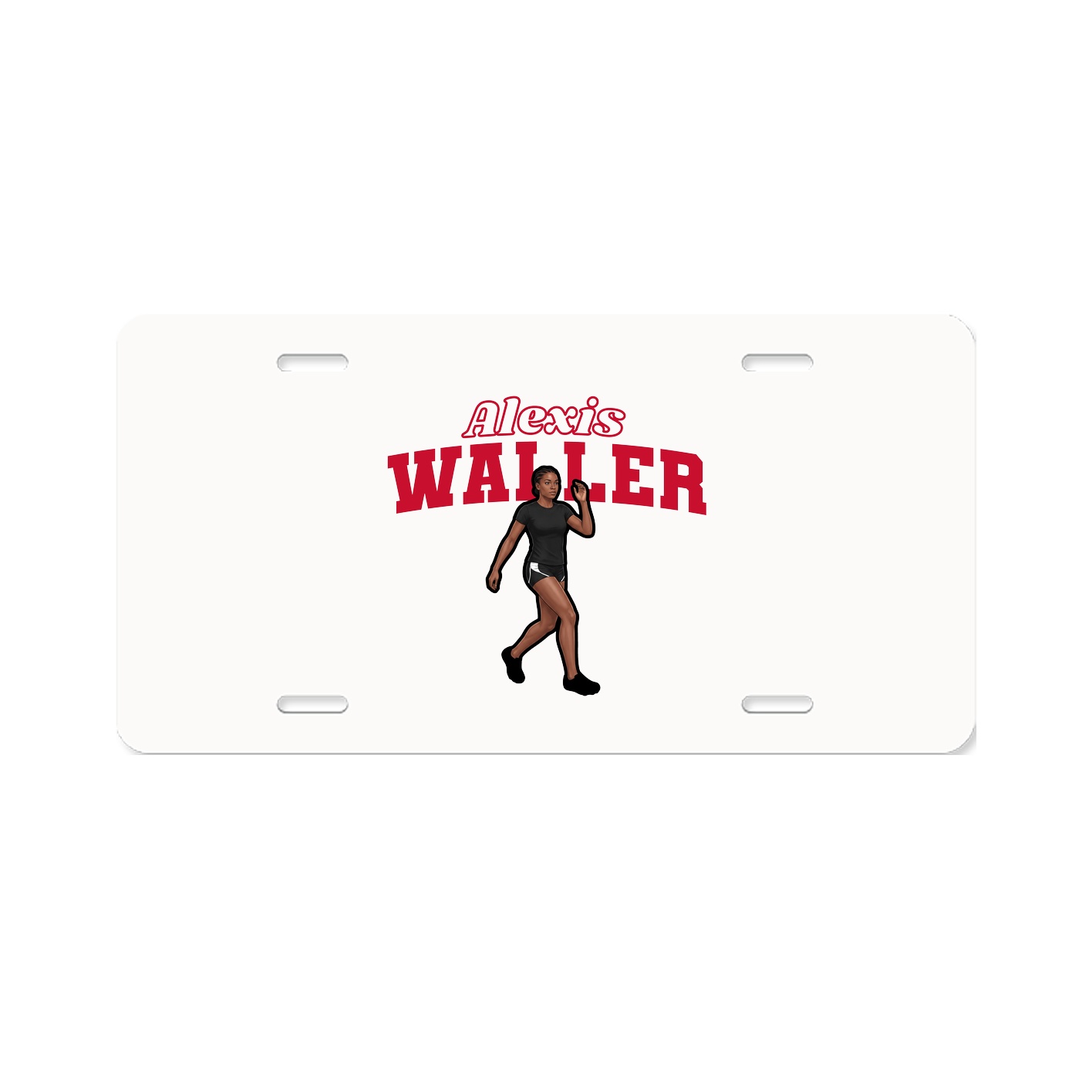 License Plate — Name Arch in Classic