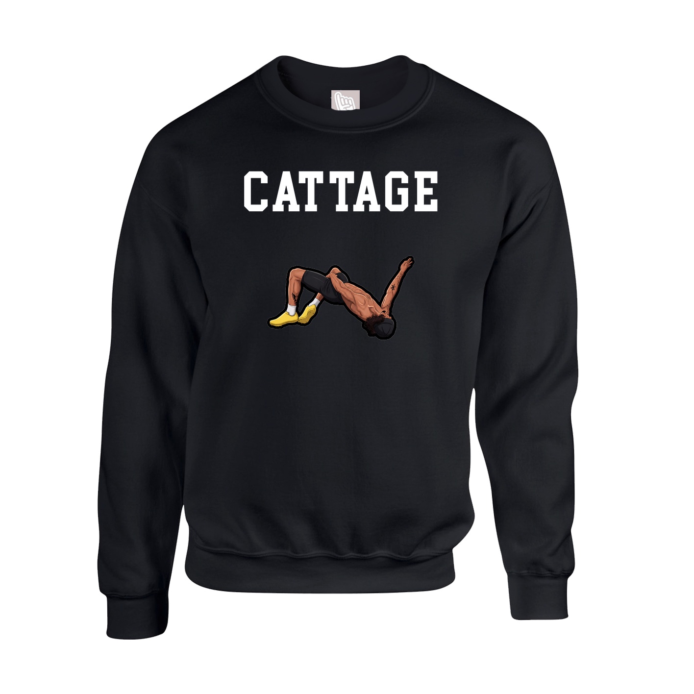 Fleece Crew — Shirsey in Black
