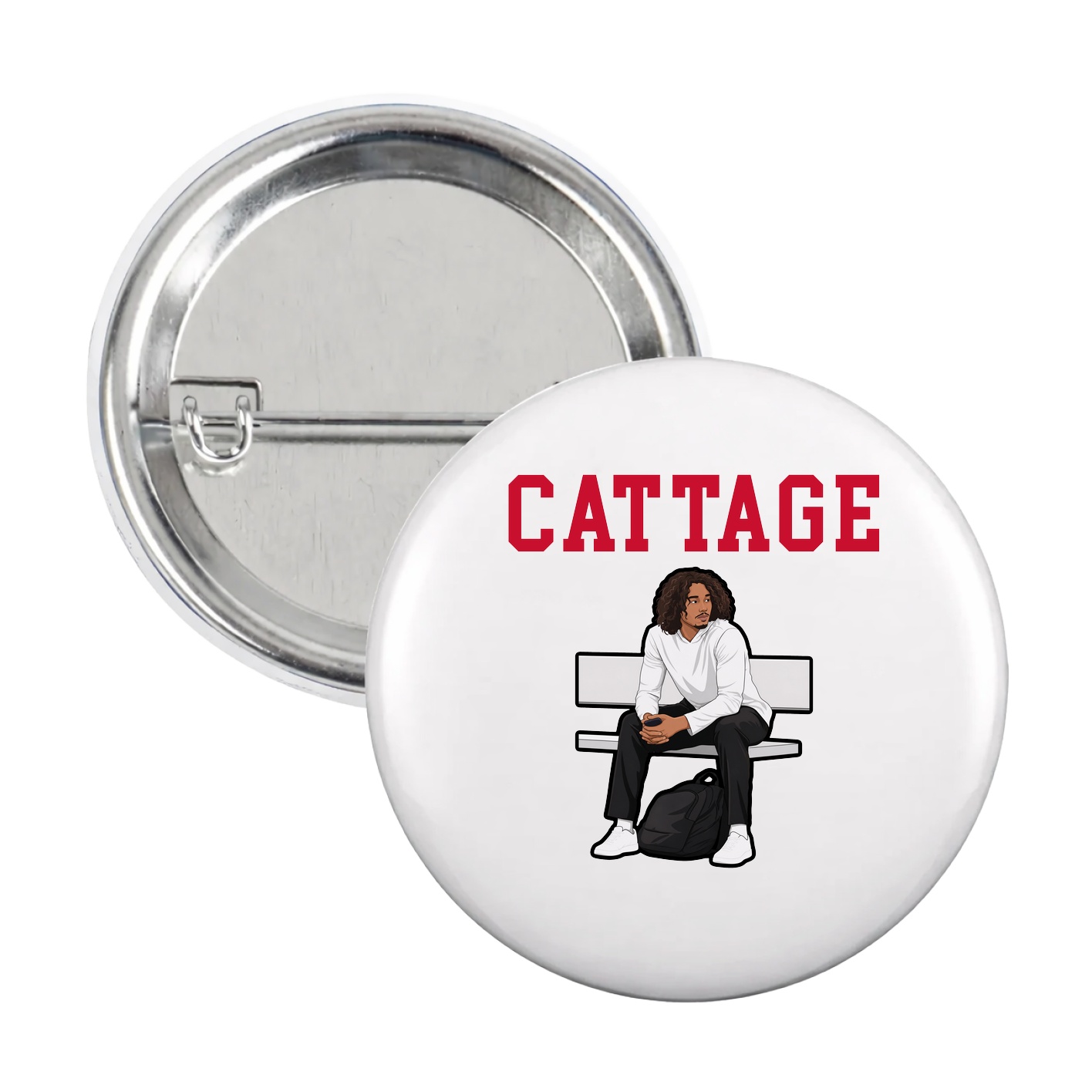 Game Day Button — Shirsey in White