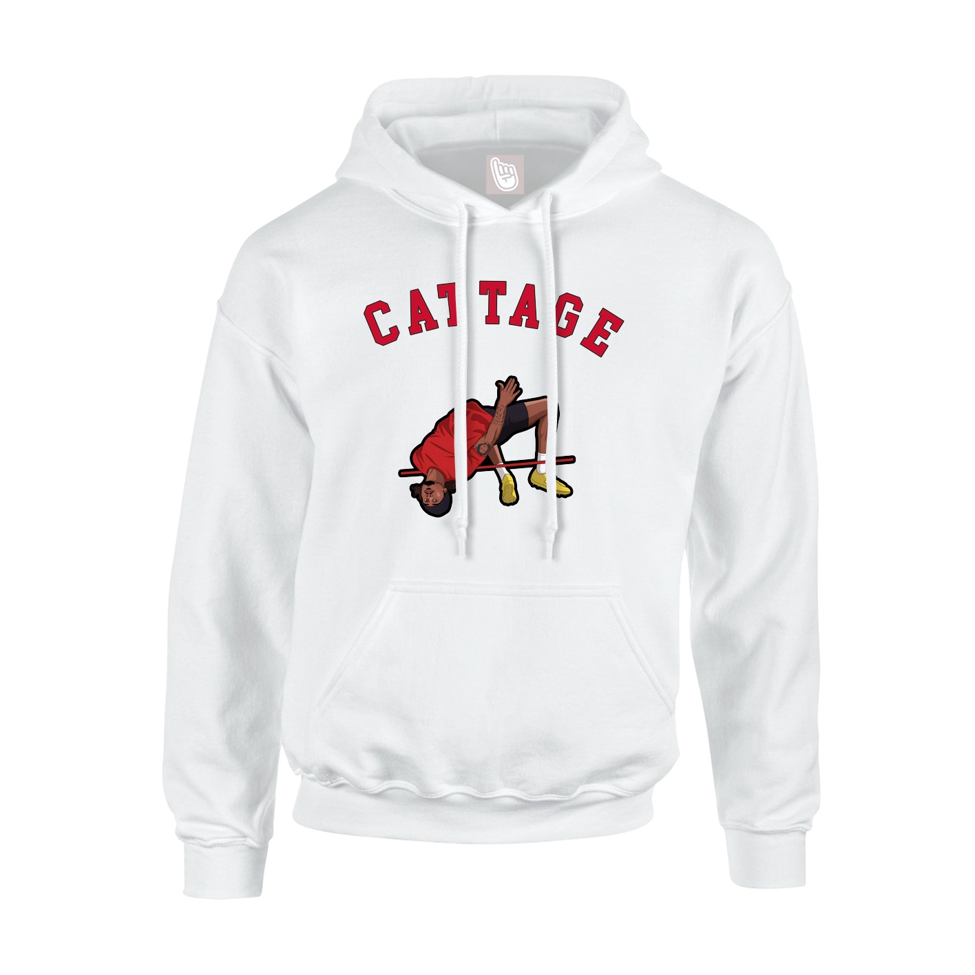 Youth Hoodie — Shirsey Arch in White