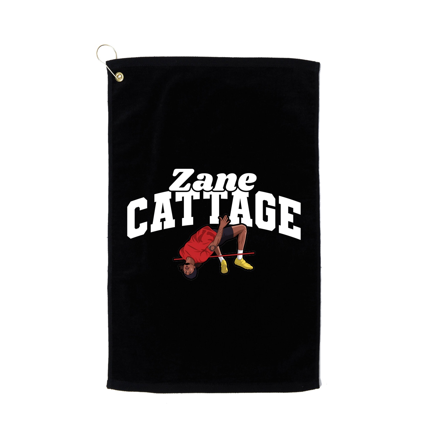 Golf Towel — Signature Arch in Black