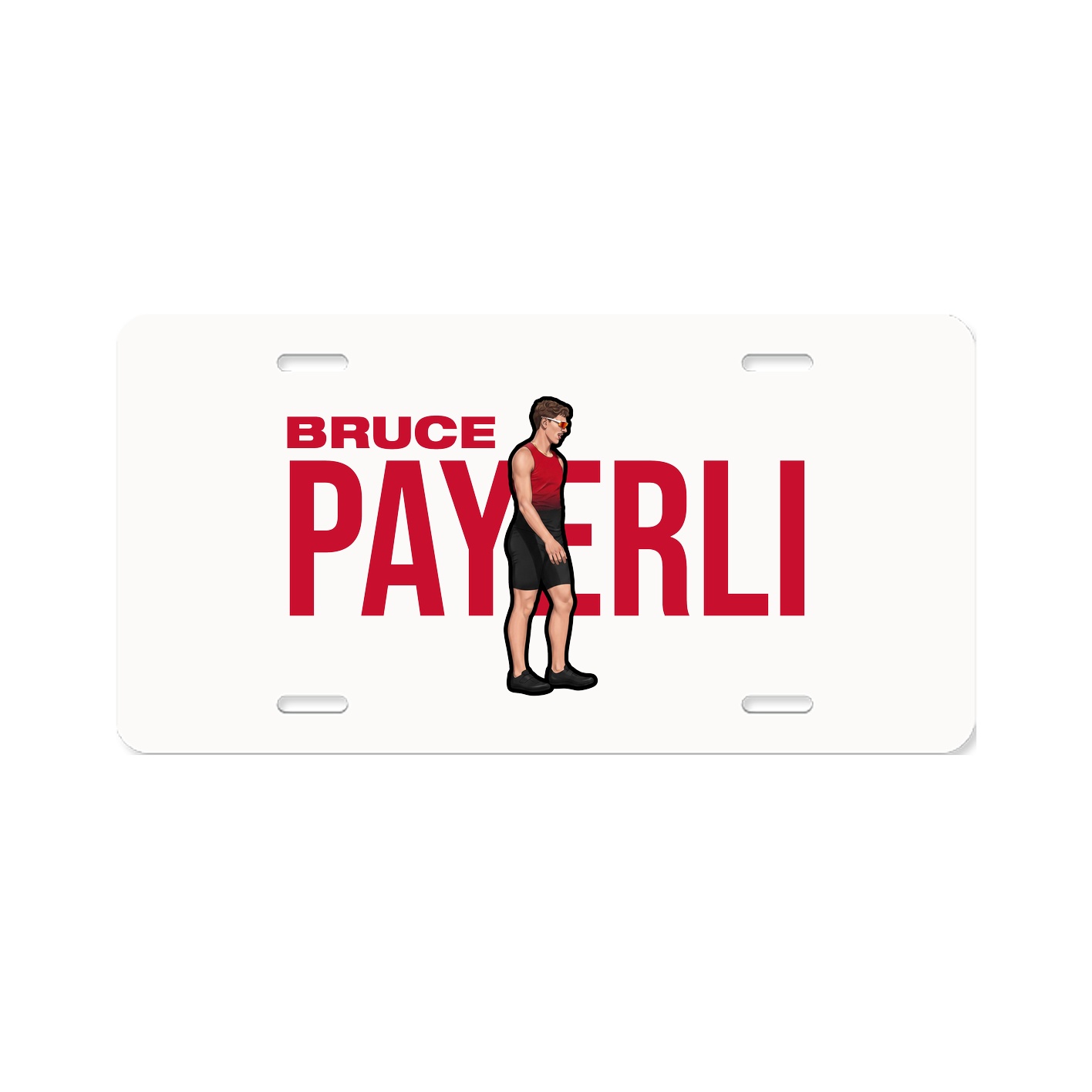 License Plate — Player Name in Classic