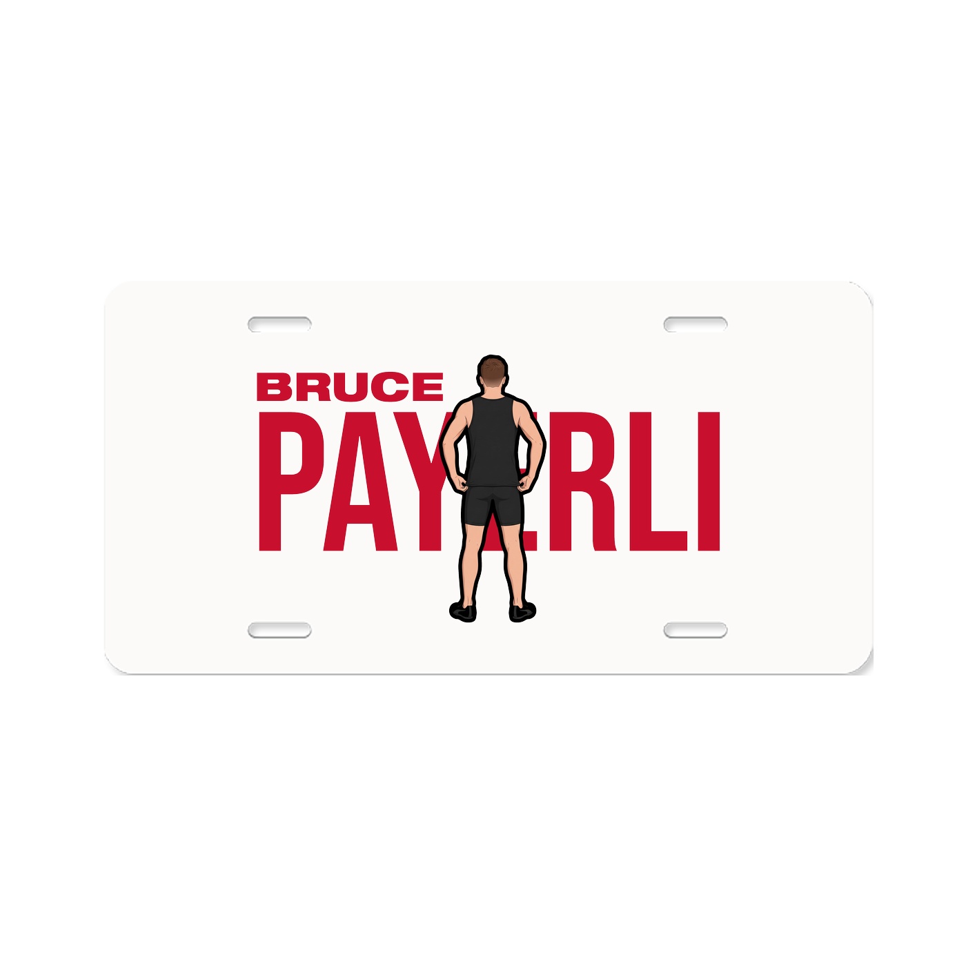 License Plate — Player Name in Classic