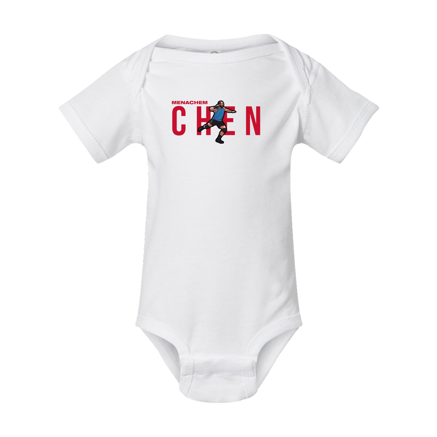 Baby Onesie — Player Name in White
