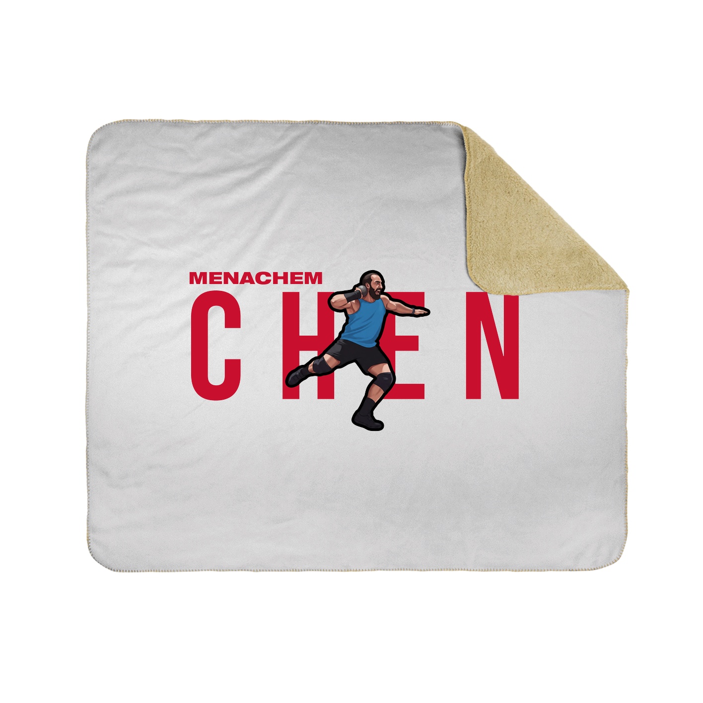Throw Blanket — Player Name in White