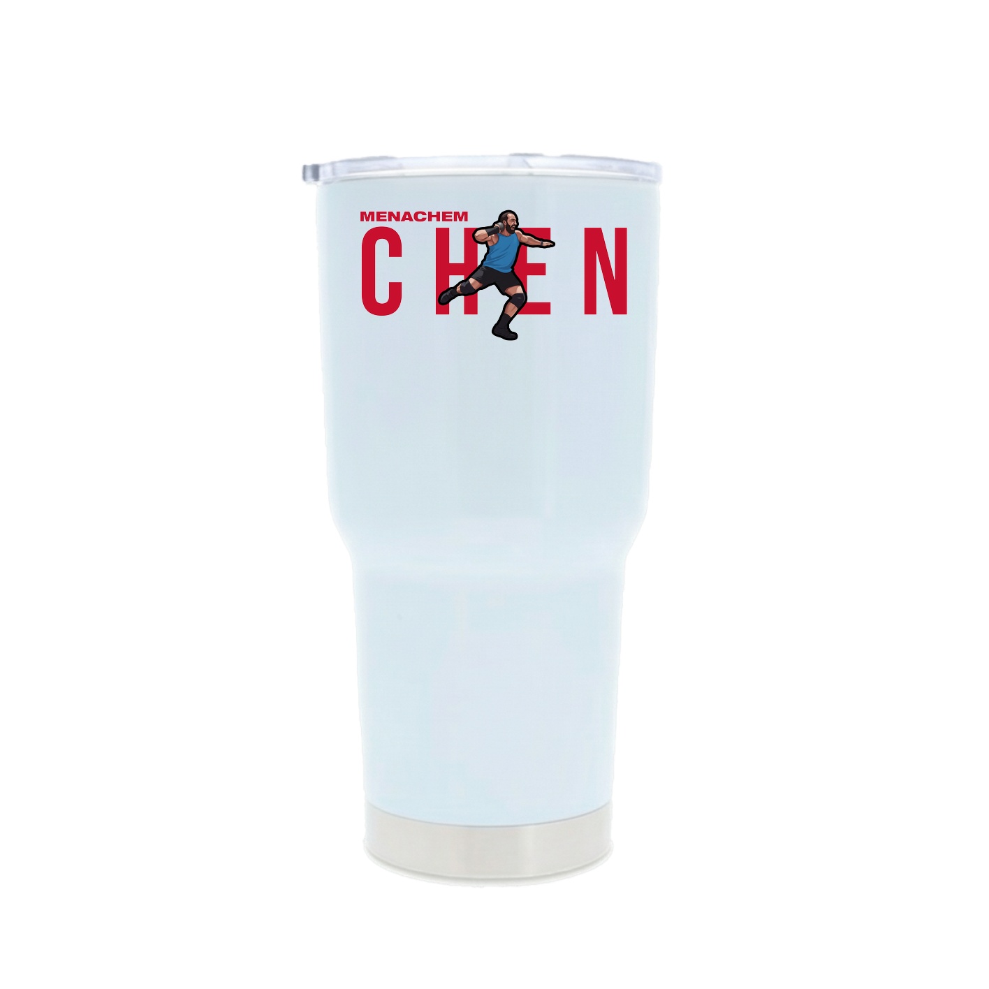 30oz Stainless Steel Tumbler — Player Name in White