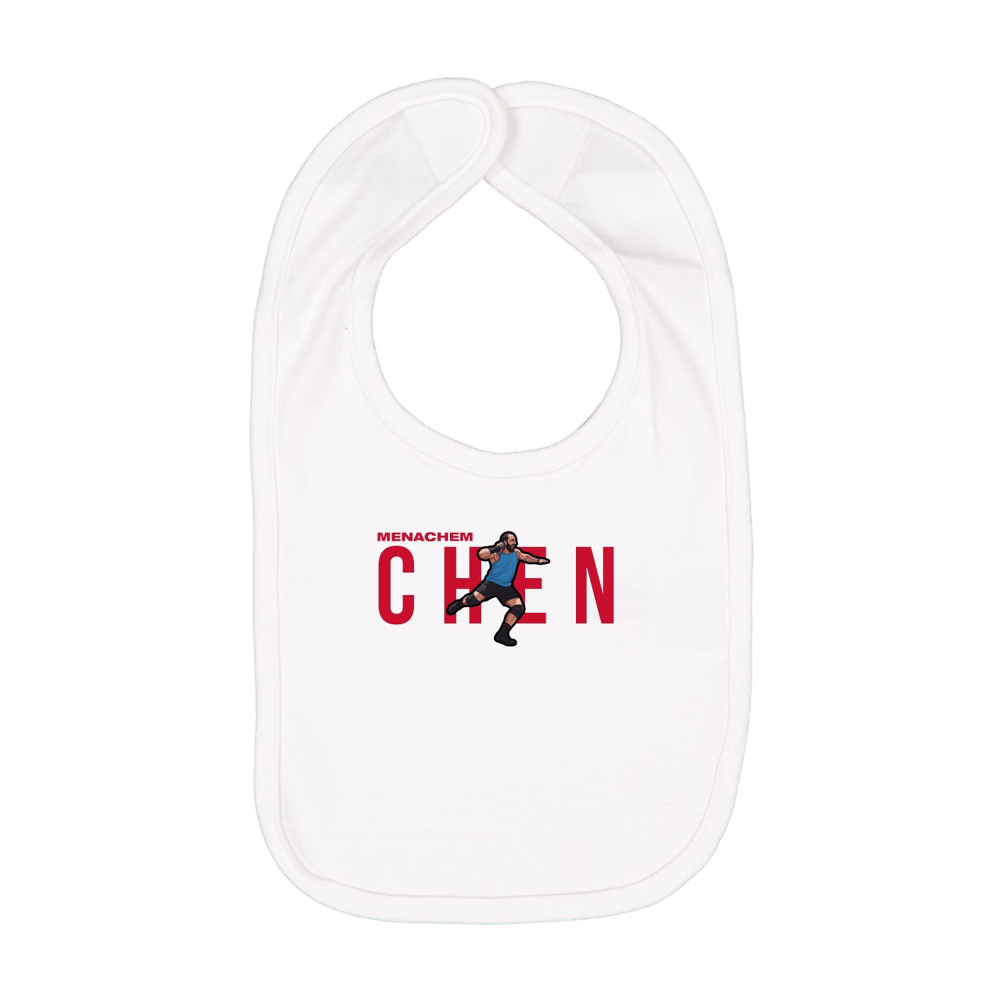 Infant Bib — Player Name in White