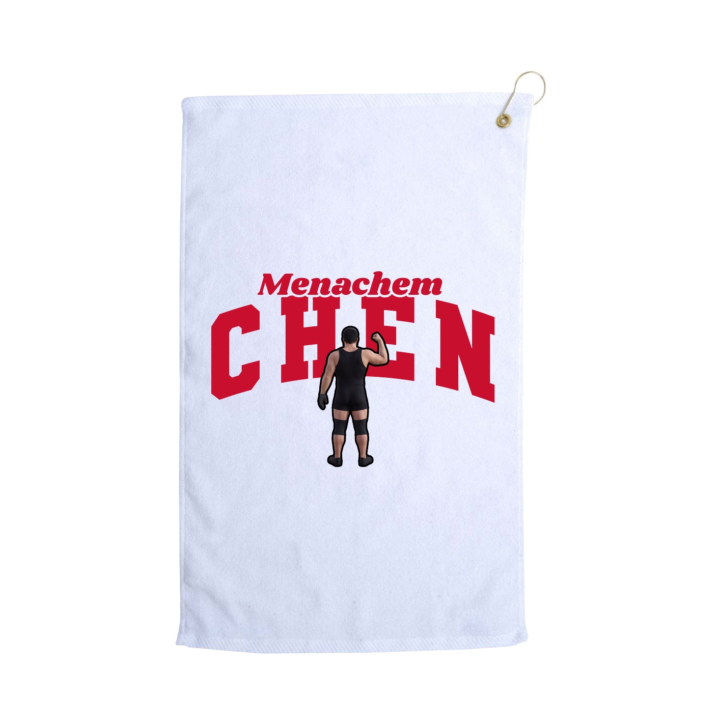 Golf Towel — Signature Arch in White