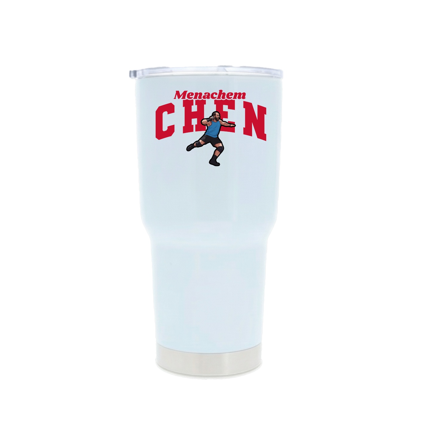 30oz Stainless Steel Tumbler — Signature Arch in White