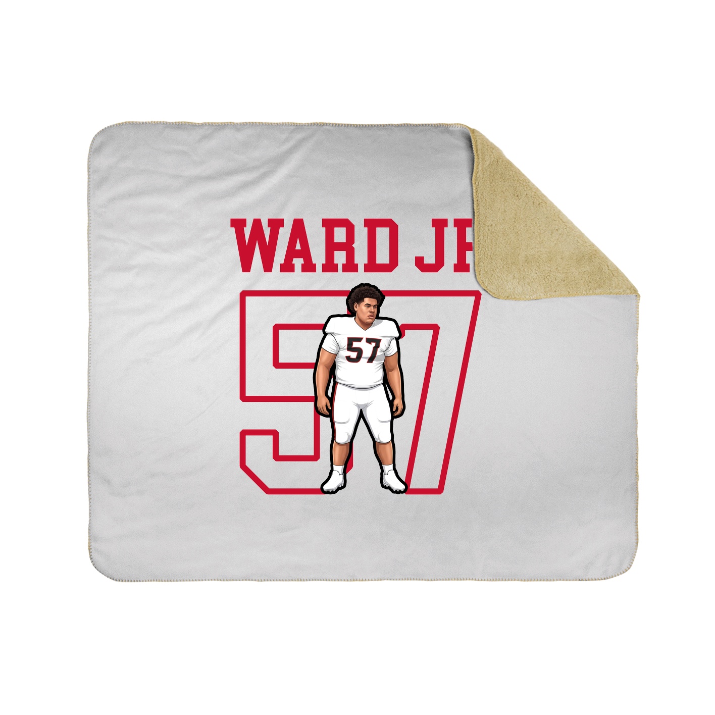 Throw Blanket — Shirsey in White