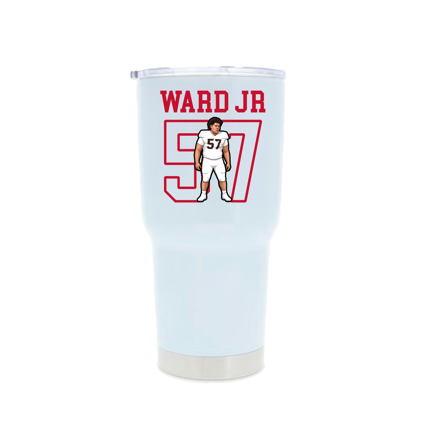 30oz Stainless Steel Tumbler — Shirsey in White