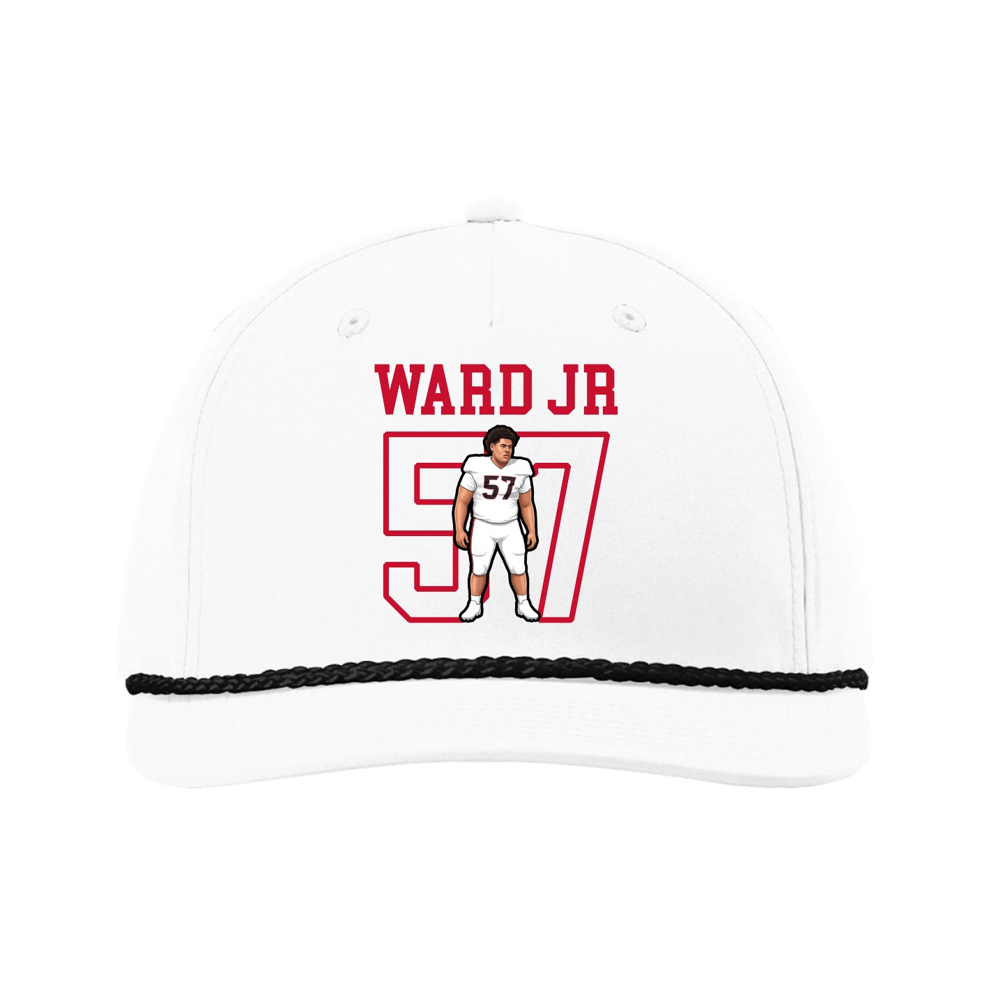 Five-Panel Classic Rope Cap — Shirsey in White