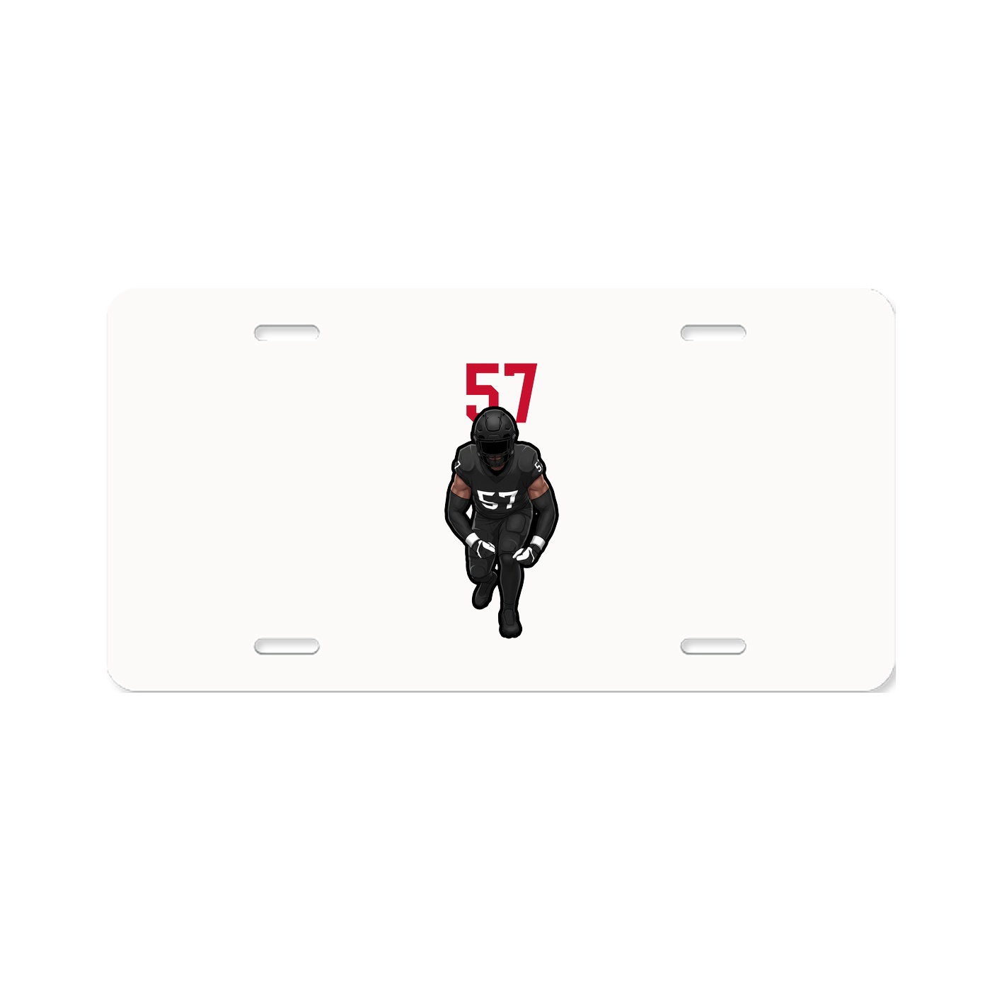 License Plate — Number Top in Classic