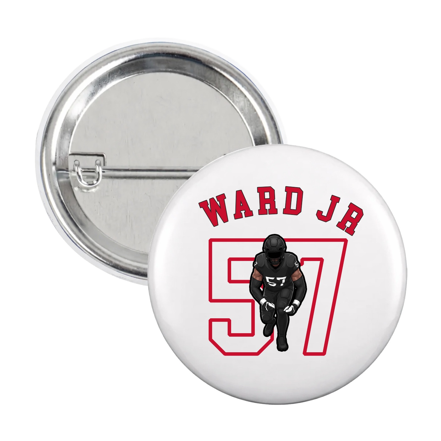 Game Day Button — Shirsey Arch in White
