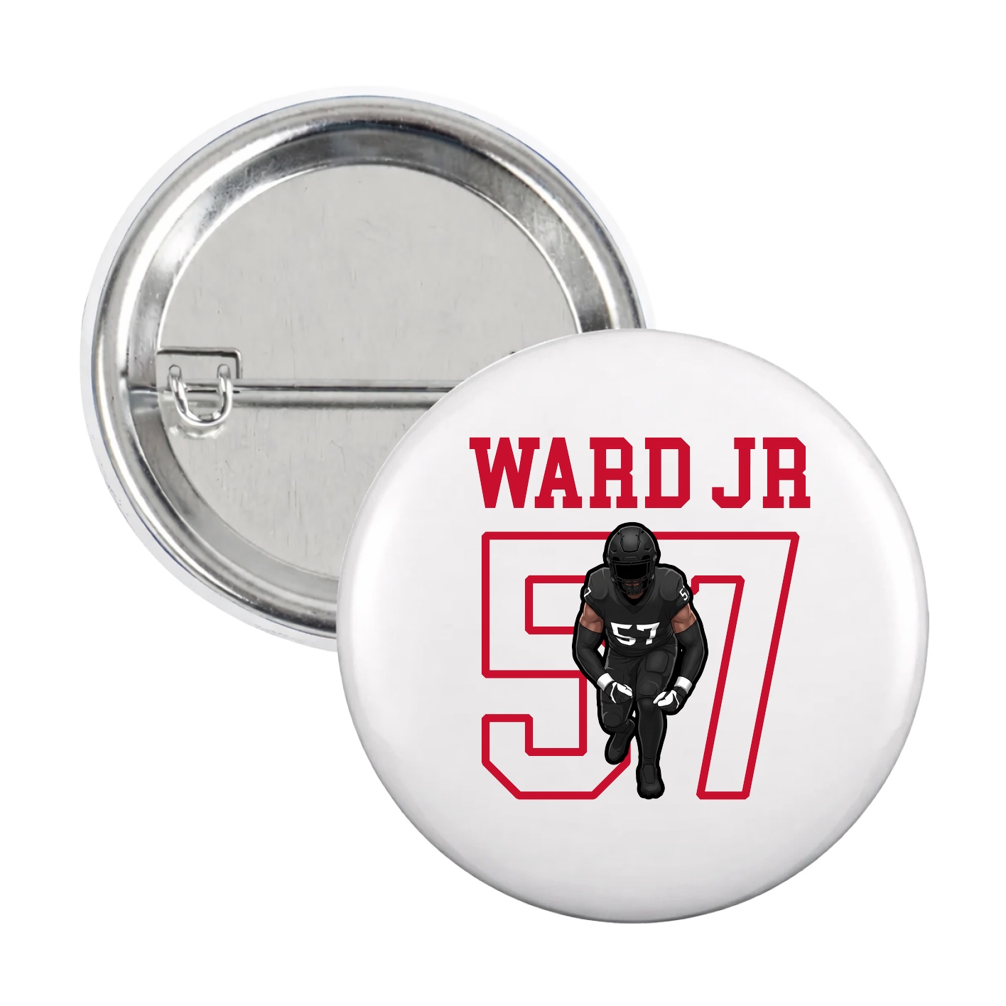Game Day Button — Shirsey in White