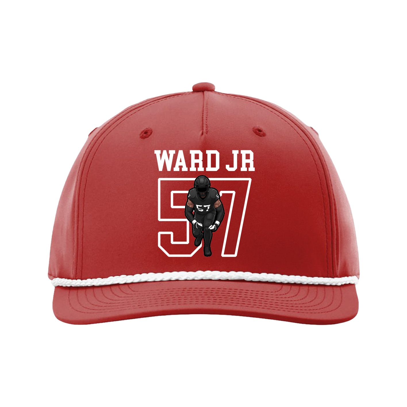 Five-Panel Classic Rope Cap — Shirsey in Red