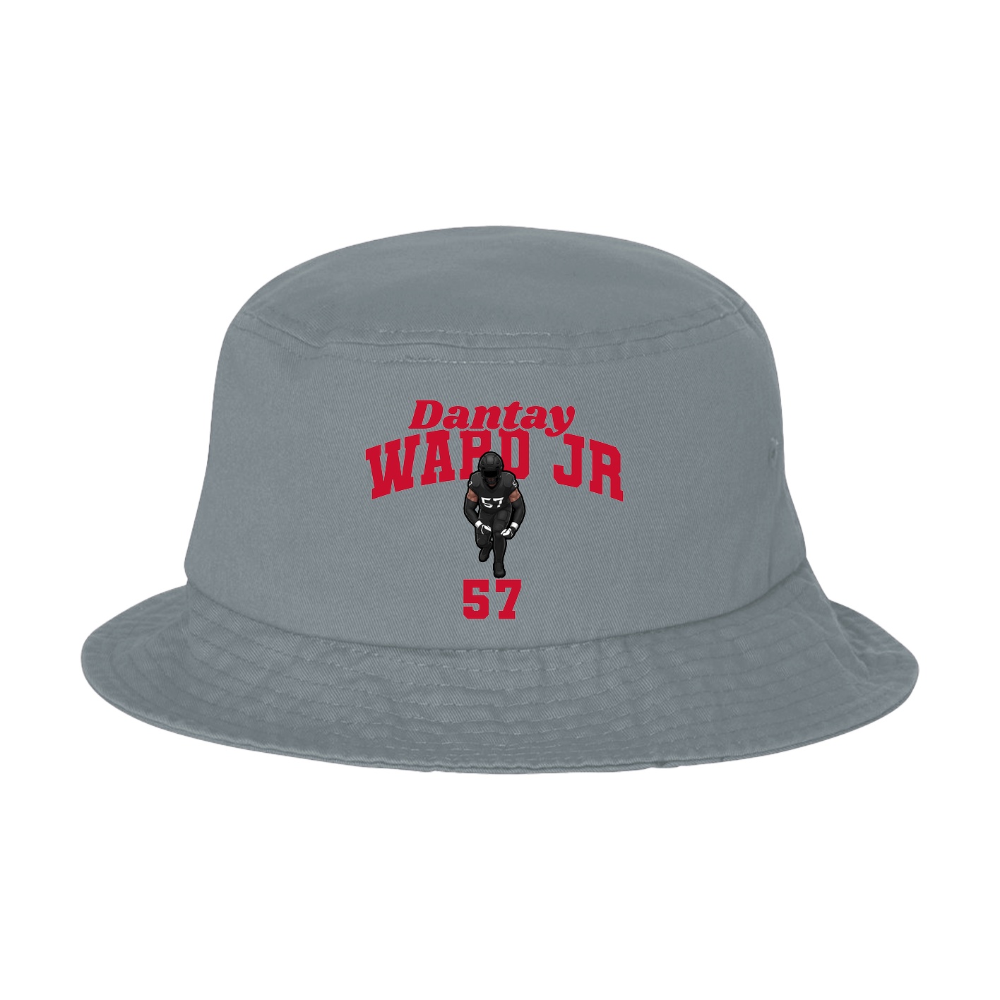 Bucket Cap — Signature Arch in Grey