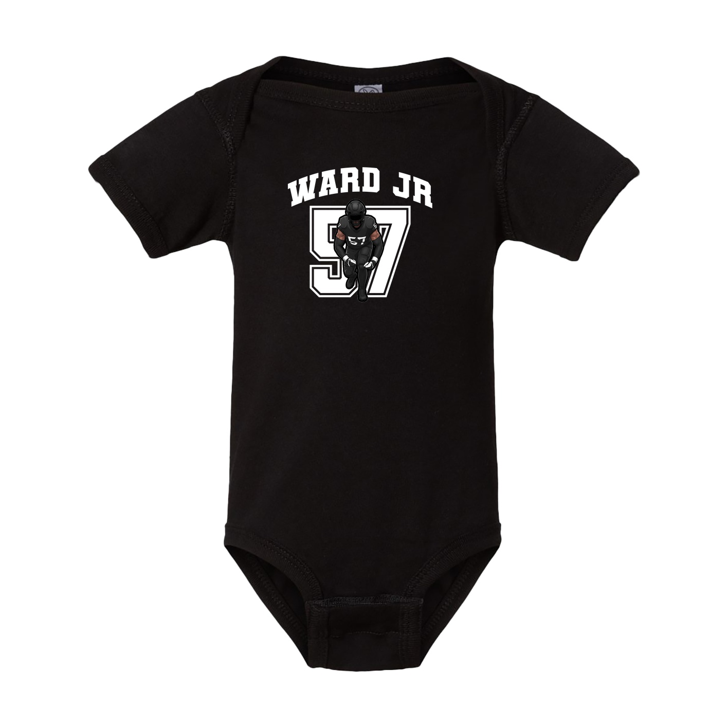 Baby Onesie — Number in Black