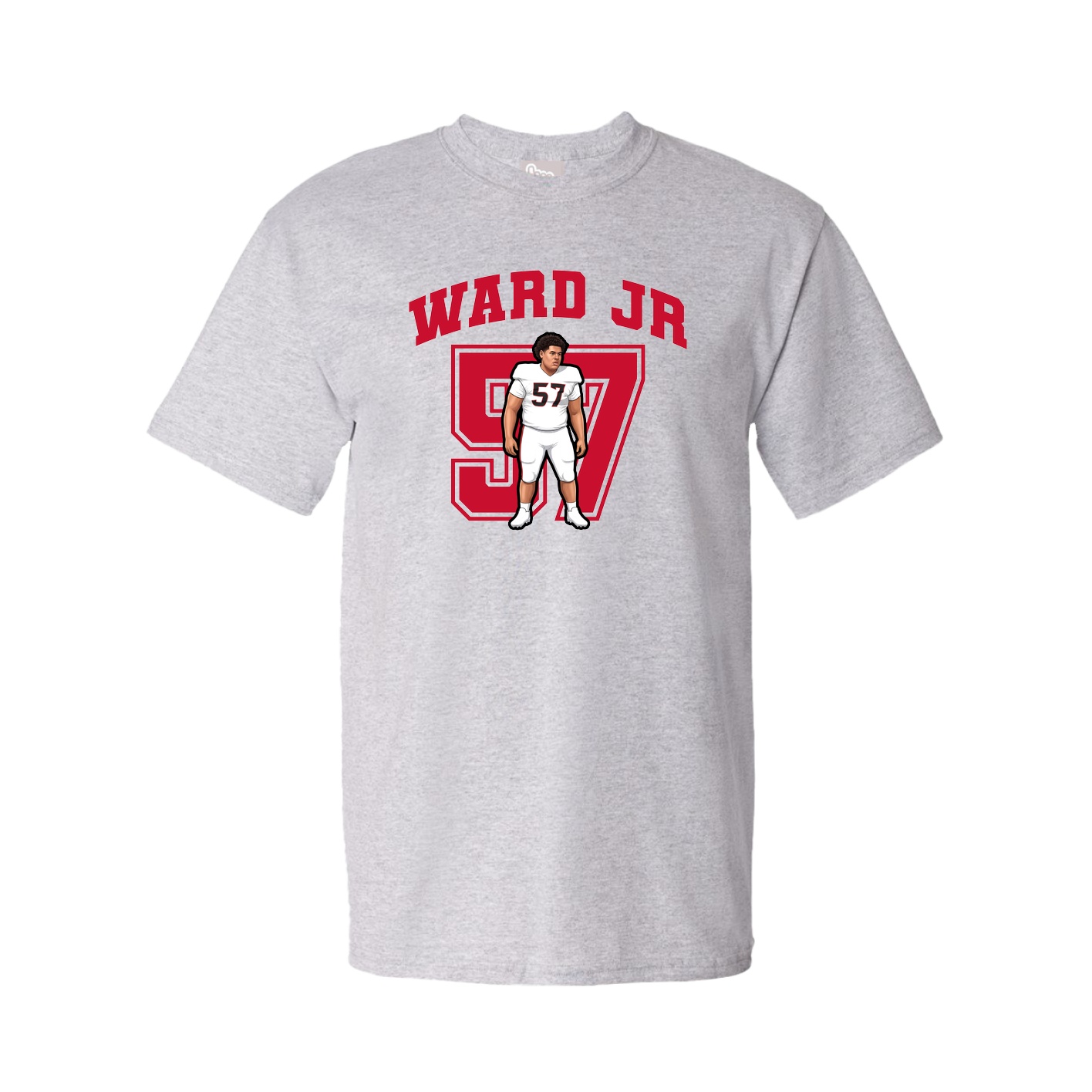 Youth Tee — Number in Grey