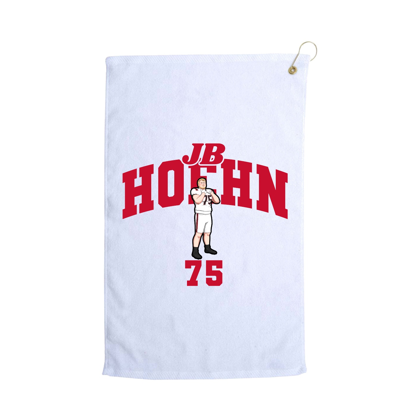 Golf Towel — Signature Arch in White