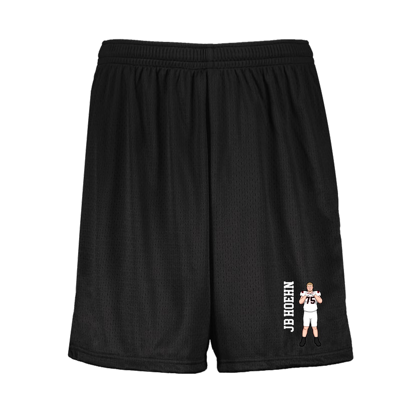 Shorts — Name Vertical in Black